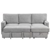 89" L-Shaped Sectional Sleeper Sofa with Storage & USB - 4 of 4
