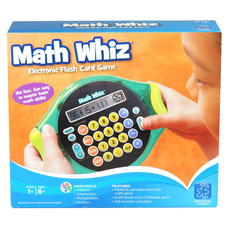 Educational Insights Math Whiz Electronic Math Game: Addition, Subtraction, Multiplication & Division, Ages 6+, 6 of 7