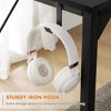 Standing Desk With Side Storage Bag, Metal Frame, Iron Hook, Anti Scratch And Waterproof Memory Computer Workstation For Home Office, Bedroom - 3 of 4