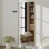 Beautyolove 59"L x 16"W Rounded Corner Aluminum Frame Full Body Floor Mirror - 2 of 4