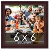 PosterPalooza | Square Linear Brown Picture Frame - UV Acrylic, Foam Board Backing, Hanging Hardware - 2 of 4