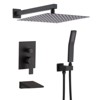 ONWITH 10inch Wall Mounted Rainfall Shower Head System Shower Faucet - 3 of 4
