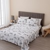 Printed Velvet Plush Fleece Sheet Set - Great Bay Home - 2 of 4