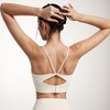 Anna-Kaci Active Women's Scoop Neck Sports Bra with Thin Adjustable Straps and Wide Elastic Band for Comfortable Light Support - 4 of 4