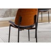 CAVINAS 17.3" Upholstery Dining Chairs,Set of 2,Mid Century Modern Retro Chair for Dining Room, Vanity Chair with Metal Legs - 4 of 4