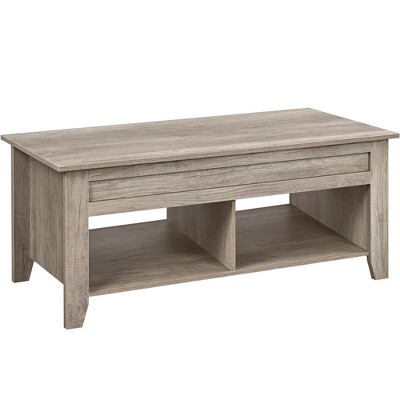 Yaheetech Lift Top Coffee Table with Storage & 2 Open Shelves for Living Room, Reception Room, Office