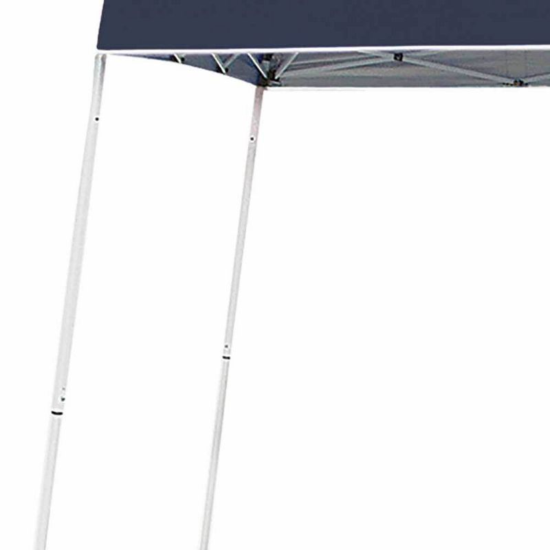 Z-Shade 10 x 10 Foot Push Button Angled Leg Instant Shade Outdoor Canopy Tent Portable Shelter with Steel Frame and Storage Bag, Navy, 4 of 7