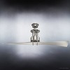 Urban Ambiance Luxury Cosmopolitan Indoor Ceiling Fan,  18.1"H x 56"W,  Brushed Nickel, UHP9202 - 4 of 4