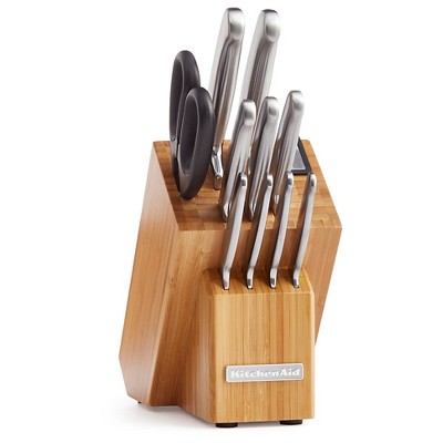 KitchenAid 12pc Forged Brushed Stainless Steel Cutlery Set