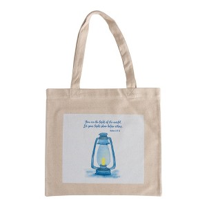 He Provides Cotton Tote Inspirational Quote – 15x17" by Manual Woodworkers and Weavers - 1 of 3