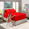 Hearth & Harbor 6 Piece Sheet Set, Extra Deep Pocket Sheets Fits Mattress up to 21", Soft Microfiber Sheets - 2 of 4