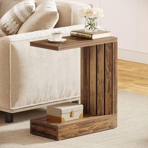 Tribesigns Narrow C-Shaped End Table - 1 of 4