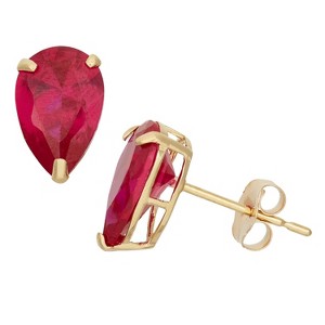 Designs By Gioelli 10K Gold Gemstone Stud Earrings - 1 of 2