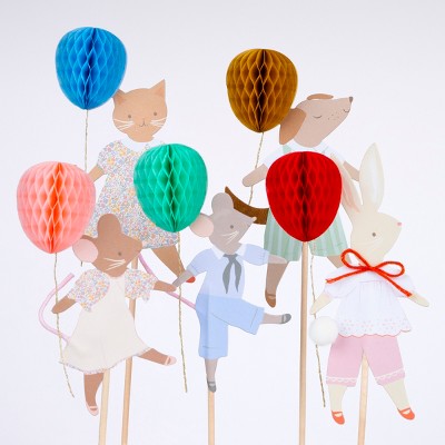 Meri Meri Animal Friends Cake Toppers (Pack of 5)