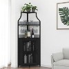 Acekool Corner Bar Cabinet, Wine Rack with Glass Holder, Metal Frame, Space-Saving Home Bar - 2 of 4
