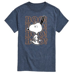 Men's - Peanuts - Boo Snoopy Scared Short Sleeve Graphic T-Shirt - 1 of 4