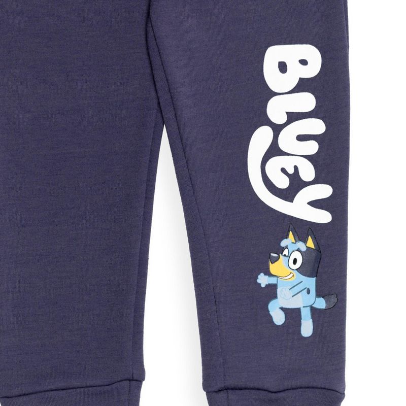 Bluey Fleece Pullover Hoodie and Pants Outfit Set Toddler to Little Kid, 4 of 8
