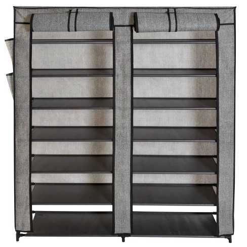 Simplify 50 Pair Grey Shoe Rack