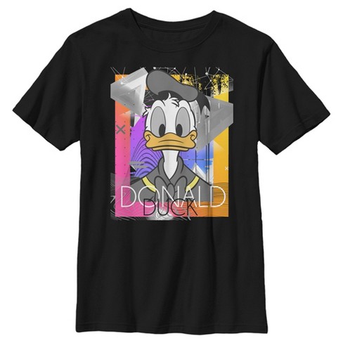 Patterned T-shirt - Black/Donald Duck - Men