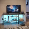 Pinmoco 47" LED TV Stand with Open Shelves, Media Entertainment Center for Living Room/Bedroom - 2 of 4