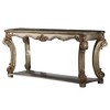 58" Vendome Accent Table Gold Patina - Acme Furniture: Luxurious, Traditional Design, Curved Legs - 3 of 4