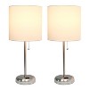 Creekwood Home Contemporary Bedside Table Lamp with Power Outlet - 2 of 4