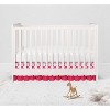 Bacati - MixNMatch Pink Dots 3 layer Crib/Toddler ruffles/skirt - 4 of 4