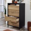 Acadia Way 4 Drawer Chest Raven Oak - Sauder: Smooth Metal Runners, Safety Stops, Laminated Surface - 3 of 4