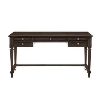 Lexicon Cardano Wood Writing Desk in Driftwood Charcoal