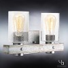 Urban Ambiance Luxury Modern Farmhouse Bath Fixture,  8-1/2"H x 15-1/2"W,  Galvanized Steel Finish, UHP2483 - 3 of 4