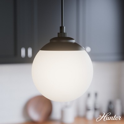 Matte Black 31.25" Glass Linear Pendant Light