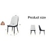 Racxily Modern Dining Chair - Soft PU Leather & Sturdy Metal Legs Dining Chair - Comfortable Design for Kitchen/Bedroom/Office - 2 of 4
