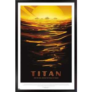 Trends International NASA - Titan Travel Poster Framed Wall Poster Prints - 1 of 4