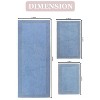Luxury Reversible Bathroom Rugs Set, Washable Rug, Extra Soft and Absorbent bath Rug, Kitchen Mat, Non-Slip Bath Mat Set, 3 Pcs Set with Runner, Blue - 3 of 4