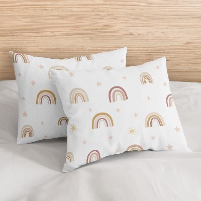 Sweet Jojo Designs Full/Queen Comforter Bedding Set Boho Rainbow Pink Tan and Yellow 3 pc — фото 5