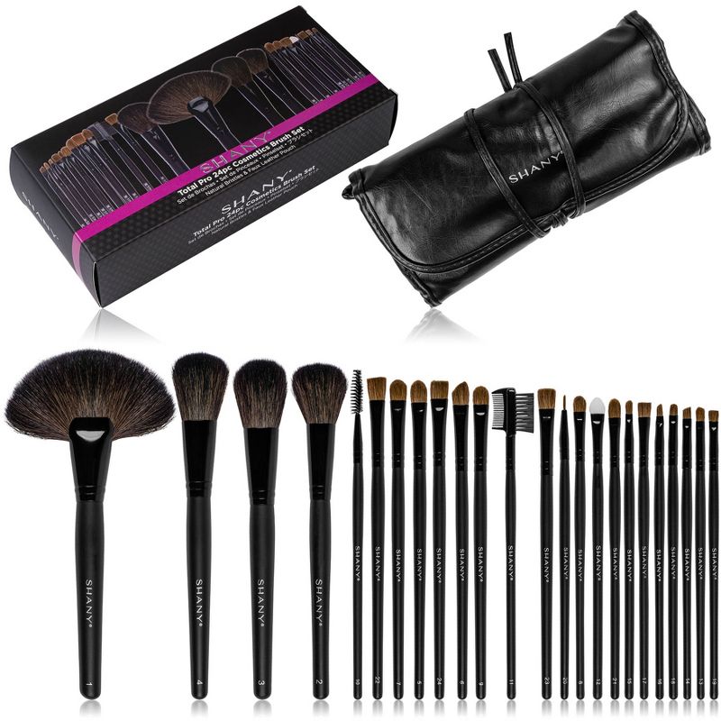 SHANY Professional Cosmetics Brush Set - Total Pro  - 24 pieces, 4 of 8