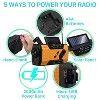 FosPower Solar Hand Crank Emergency Radio with Flashlight Cell Phone Charger, AM/FM/NOAA Weather Radio Power Bank, IPX3 SOS Alarm Reading Lamp - 4 of 4