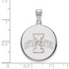 Black Bow Jewelry 14k White Gold Iowa State Cyclones NCAA Large Pendant - 2 of 3