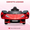 Ride on Sports Car 12V Battery Powered Car for Kids Licensed Corvette Toddles Electric Car Toy with Remote Control - 3 of 4