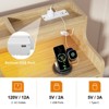 WOWLIVE 6 Drawer Dresser with 2-Tier Open Shelf, Wooden Dresser with Power Outlet & LED Lights, Chest of Drawers Dresser for Bedroom - 3 of 4