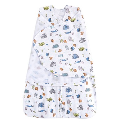 Image of HALO Innovations 100% Cotton Sleepsack Swaddle Wrap - Newborn - Great Barrier Reef