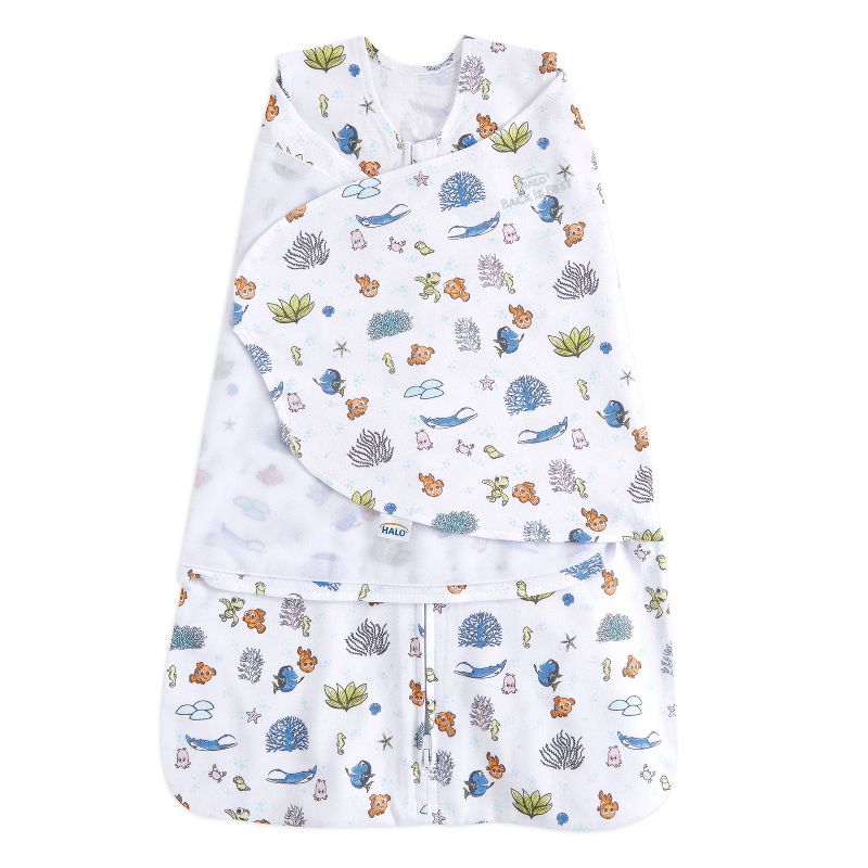 HALO Innovations SleepSack 100% Cotton Swaddle Wrap Disney Baby Collection Finding Nemo, 1 of 9