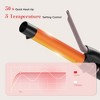 NICEBAY 4-in-1 Hair Tool set - Hair Straightening Brush, Thermal Brush, Flat Iron & 1" Ceramic Curling Iron, 5 Temps, Fast Heating, Dual Voltage - 4 of 4