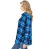 Woman Within Plus Size Classic Flannel Shirt - 4 of 4