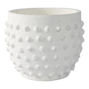 Bubble Texture Planter and Flower Pot for Home Decor - Indoor and Outdoor Use - Perfect Plant Pot for Room, Patio, and Garden Decor - 6" White - 1 of 4