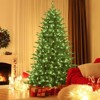 Tangkula APP Controlled Christmas Tree, PE/PVC Xmas Tree w/ Color Changing LED Lights & Branch Tips - 2 of 4