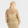 Women's Crochet-Style Tie Cardigan - A New Day™ - 2 of 3