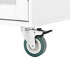 Ridstar 50.4 in. W Mobile Kitchen Island Cart with Wheels, Foldable Countertop, Towel/Spice Rack & 2 Drawers-White - 4 of 4