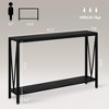 Console Table, Rustic 43.0" Entryway Table with Storage - 2 of 4