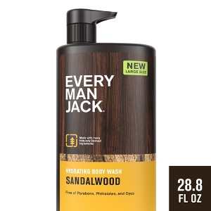 Every Man Jack Body Wash - Sandalwood - 28.8 fl oz - 1 of 4